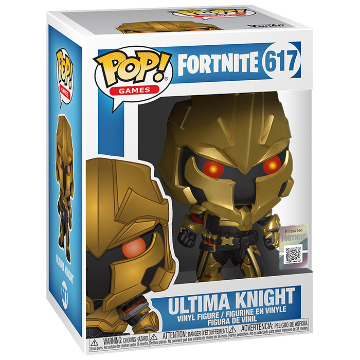 Figura Funko Pop Ultima Knight (Fortnite) en su caja
