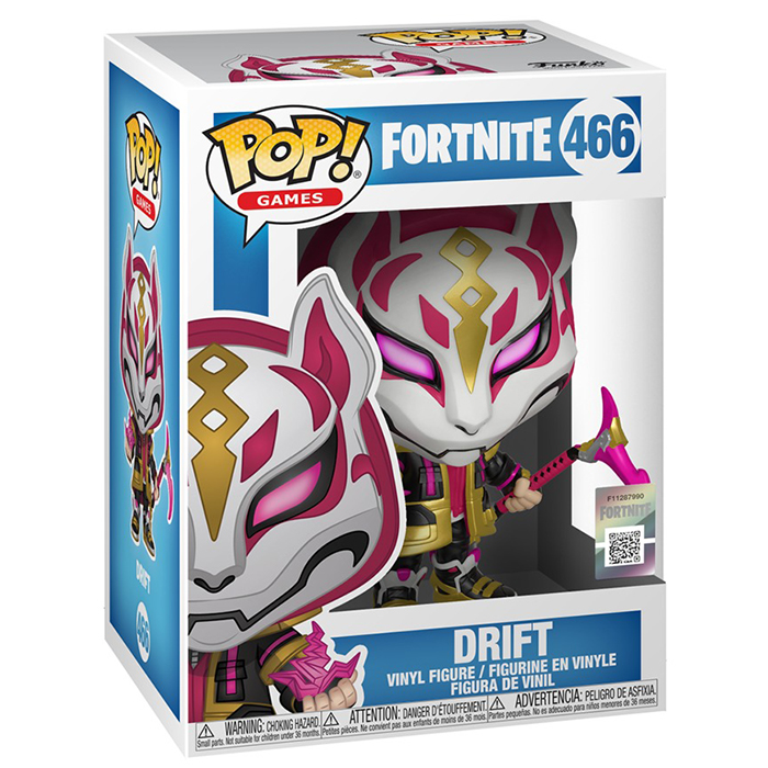 Figura Funko Pop Drift (Fortnite) en su caja