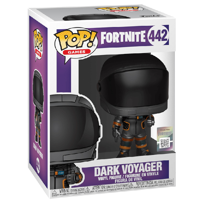 Figura Funko Pop Dark Voyager (Fortnite) en su caja