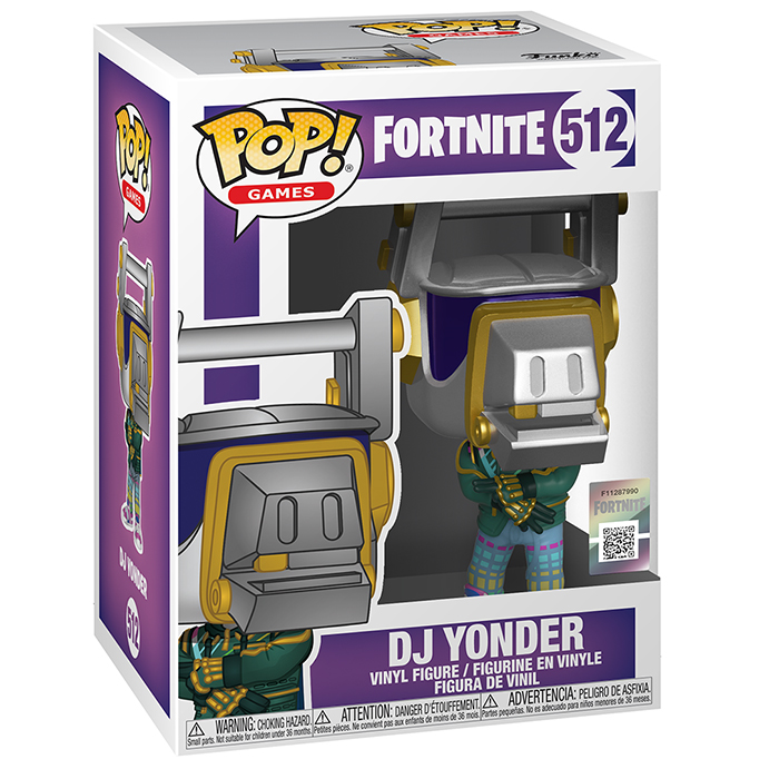 Figura Funko Pop DJ Yonder (Fortnite) en su caja